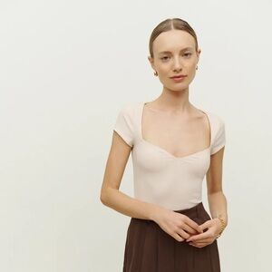 Reformation Zya Knit Top S